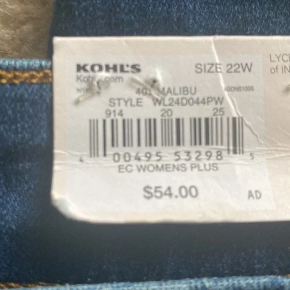Lauren Conrad NWT high rise skinny ankle jeans 22W - Picture 3 of 8